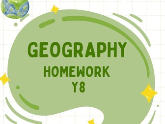 KS3 Y8 Homework Booklet for the Year