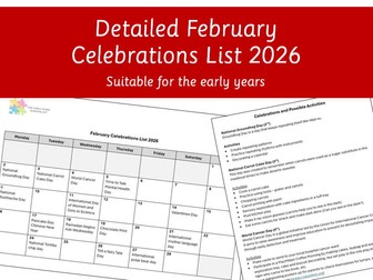 February Celebrations List