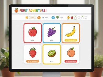 Fruits Vocabulary Flashcards for ESL