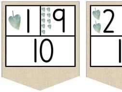 Number bonds - bunting