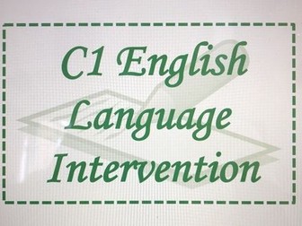Component 1 English Lang Intervention