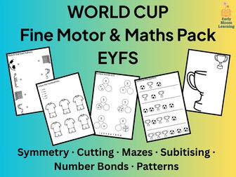World Cup EYFS Pack: Fine Motor & Maths | Reception