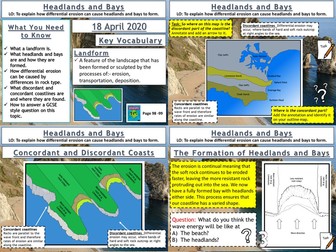 Coasts: Headlands and Bays