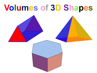 Volumes of 3D Shapes
