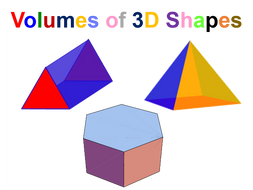 Volumes of 3D Shapes | Teaching Resources