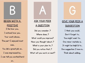 BAG Peer Assessment Poster