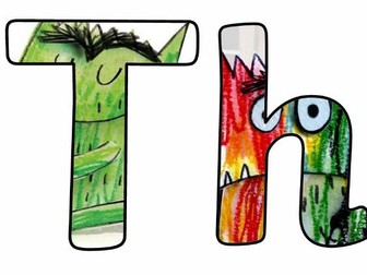 The Colour Monster display lettering
