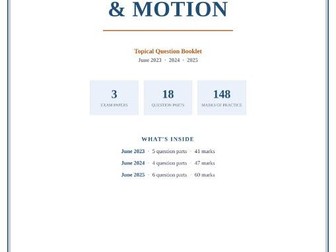 AQA GCSE Physics 8463 Forces & Motion | 2023–2025 Past Paper Questions | Triple Science