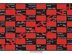 Have, Has, Do, Does, Like, Likes and Favorites Checker Board Game