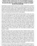 short essay on world