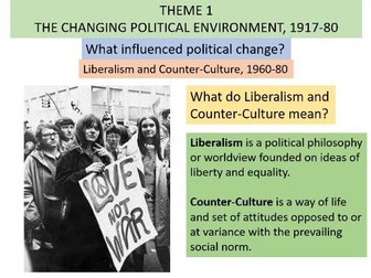 In Search of the American Dream - Unit 1 Changing Political Environment - Edexcel A Level History