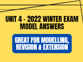 Criminology - 2022 Unit 4 Winter Exam with Model Answers