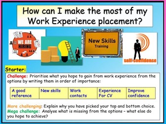 Careers & Employment: Work Experience