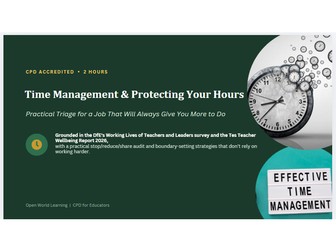 Time Management & Protecting Your Hours - CPD Course | Practical Triage for a Job That Will Always G