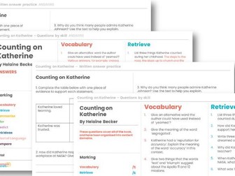 Reading Skills - Counting on Katherine