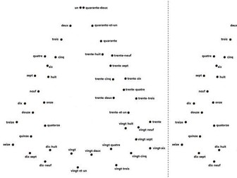 Christmas - connect the points, French numbers activity