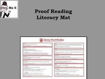 Proof Reading Literacy Mat