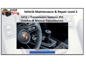 IMI Vehicle Maintenance unit LV12 PowerPoint Resources