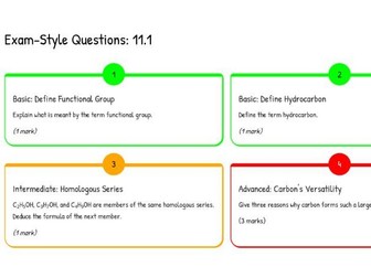CH11: BASIC CONCEPTS OF ORGANIC A LEVEL CHEMISTRY OCR
