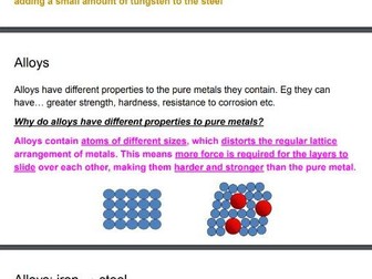 CIE IGCSE Coordinated Sciences C10: Metals