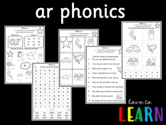 ar Phonics Worksheets
