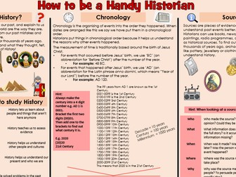 History Skills Knowledge Organiser