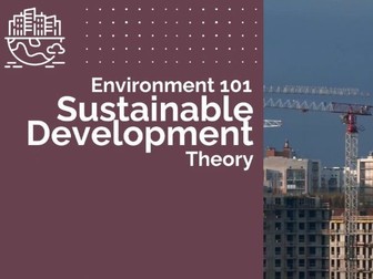 Sustainable Development | Environment 101
