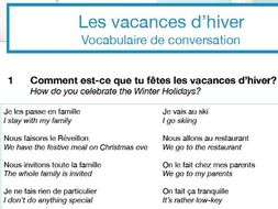 Confident Conversations Mini Pack: Les vacances d'hiver