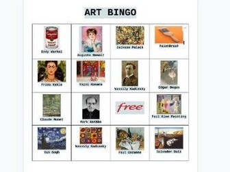 Art Bingo