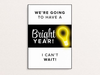 We are going to have a bright year - A6 Handouts