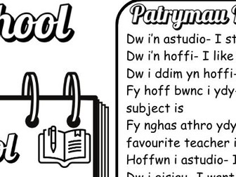 Ysgol- Knowledge Organiser/Language Mat
