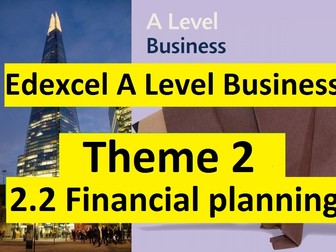 Edexcel A Level Business Theme 2- 2.2 Financial planning