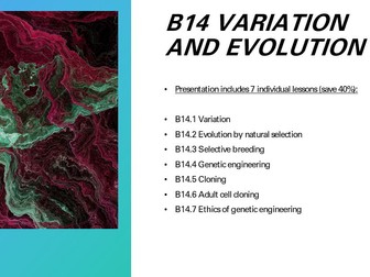 B14 Variation and evolution