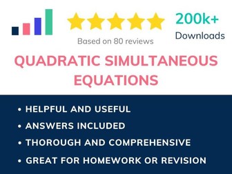 Quadratic simultaneous equations