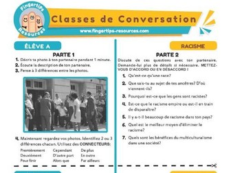 Le racisme - French Conversation Activity