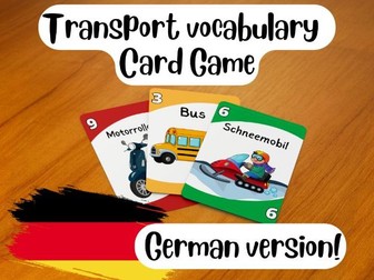 Vocabulary UNO: Transport (German)