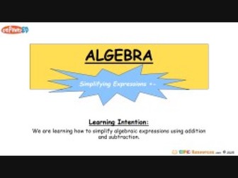 Algebra Simplifying Differentiated + Editable PPT + Codebreaker L1