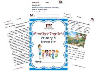 English Exercise Book – Primary 5 (ages 9+) (Vocabulary, Grammar, Comprehension)