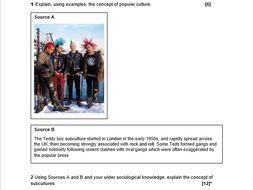 OCR exam paper for the new specification