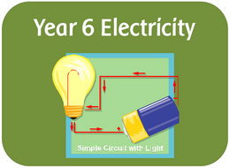 Year 6 Electricity Science Topic Powerpoint Lessons Activities
