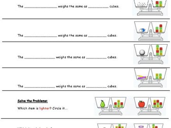 Comparing weight of objects