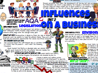 6 AQA GCSE BUSINESS REVISION POSTERS