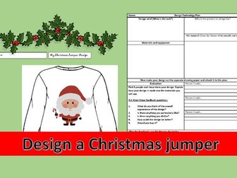 Christmas jumper design KS1 and KS2