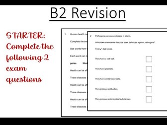 Health and Disease GCSE revision