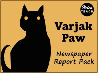 Varjak Paw Newspaper Report Example Text Pack