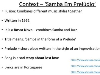 PowerPoint on Samba Em Preludio