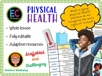 Physical health + symptoms of illness PSHE