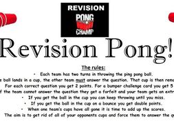Macbeth Revision Pong- A GCSE Revision Game that is fun and engaging. AQA, WJEC, EDUQAS