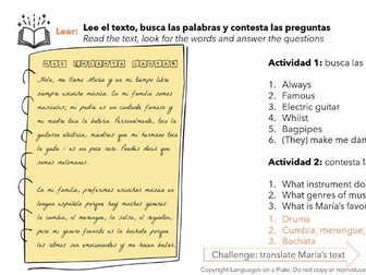 ¿Eres melómano? - Spanish beginners - Musical instruments in Spanish - are you a music lover?