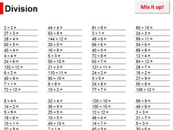 Random Division Generator | Teaching Resources